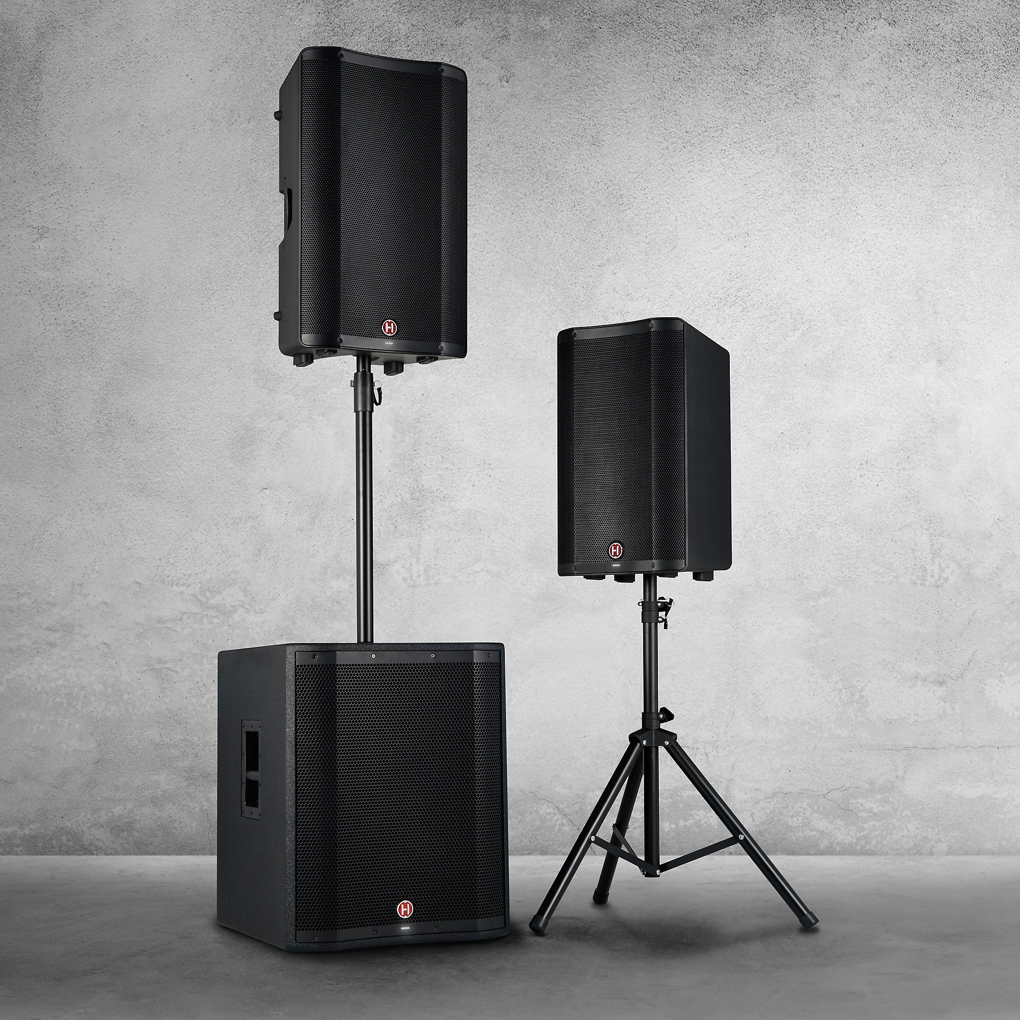 Full speaker and subwoofer setup